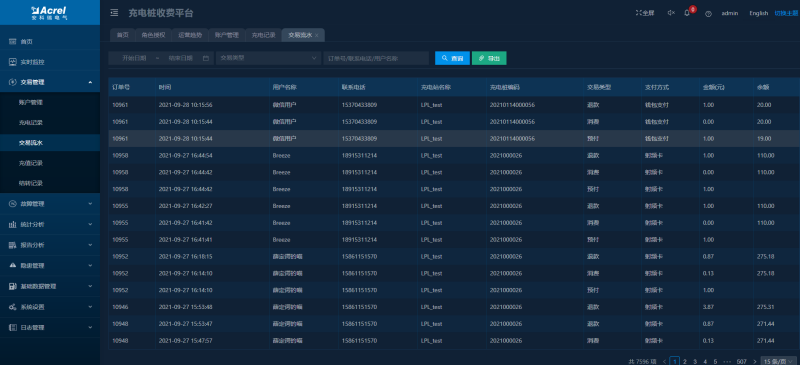 AcrelCloud-9500电瓶车充电桩收费平台在河南某企业的应用