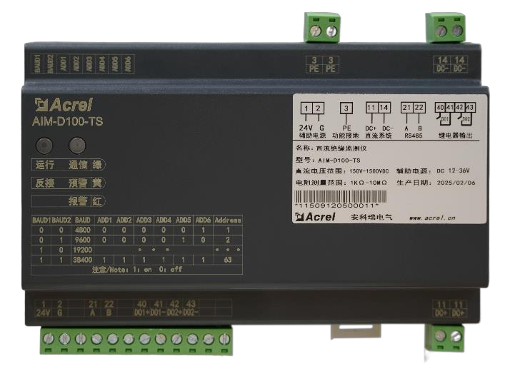 AIM-D100-TS 系列直流绝缘监测仪