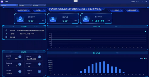安科瑞Acrel-1000DP分布式光伏監(jiān)控系統(tǒng)  在廣西大唐至浦北高速高速（大片坡村）項目中應(yīng)用